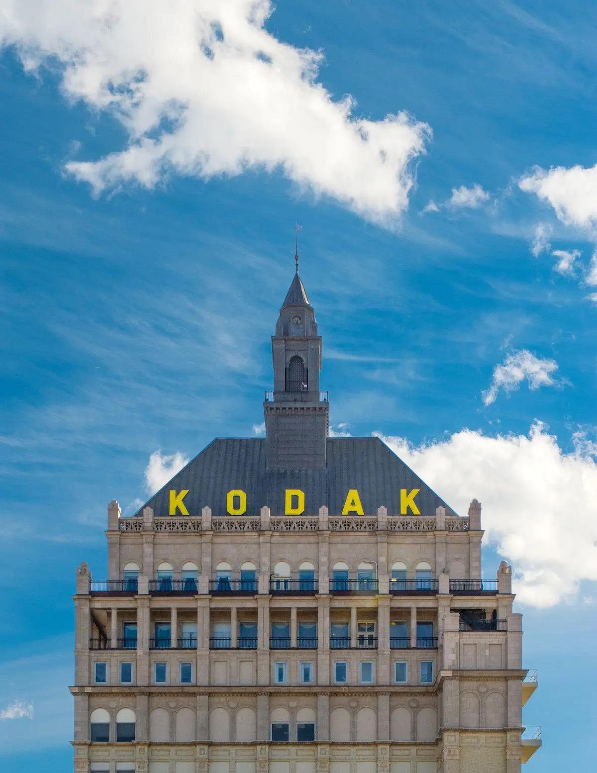 KODAK TOWER, ROCHESTER — EASTMAN'S HEADQUARTERS SINCE 1914.